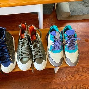 4 pairs of Adidas shoes, all size 9! Great shape!